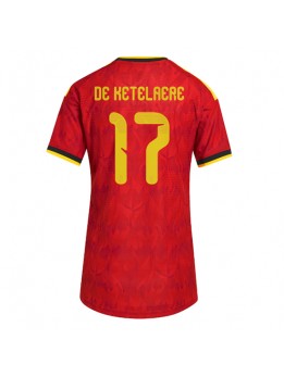 Belgien Charles De Ketelaere #17 Replika Hemmakläder Dam VM 2026 Kortärmad